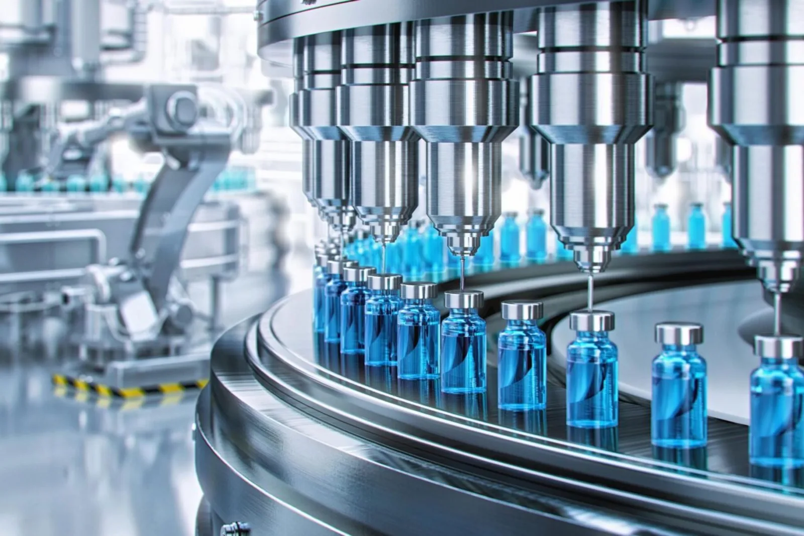 Operațiuni pharma controlate cu roboți mobili